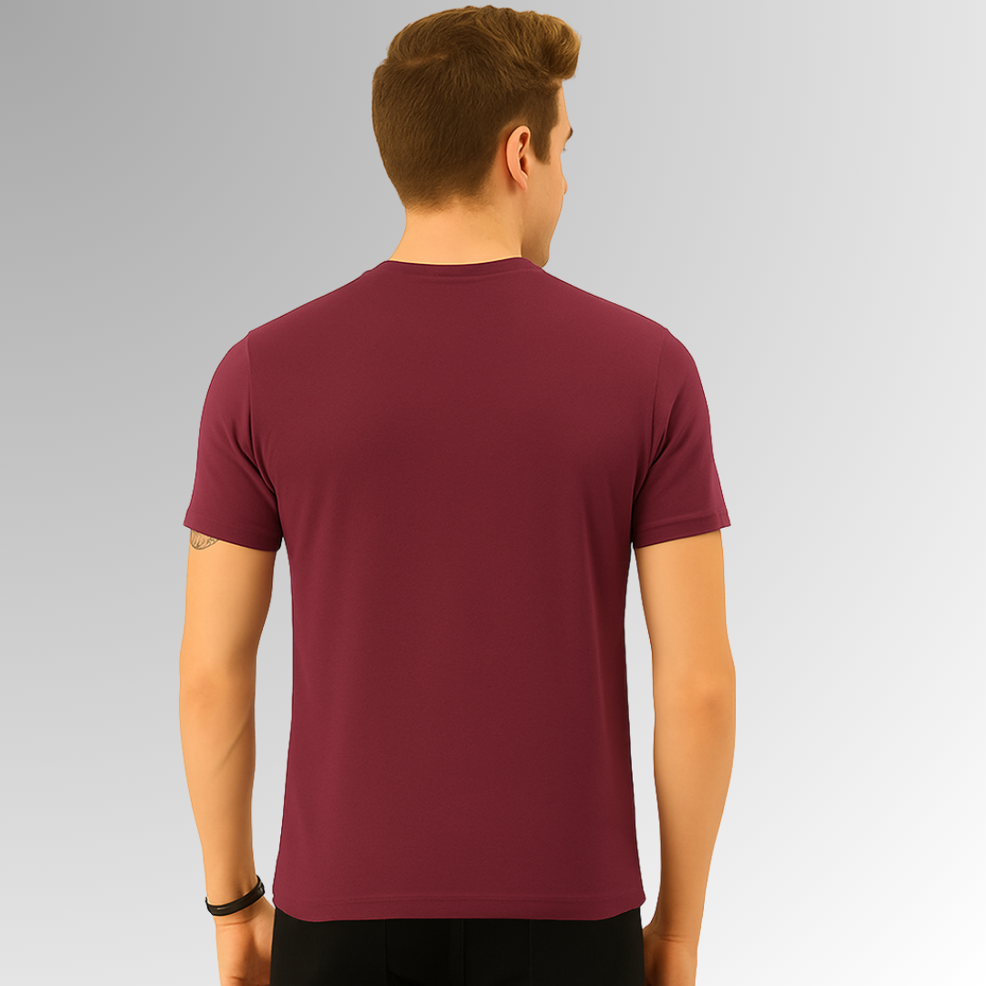 Bold Brick Red Half Sleeve